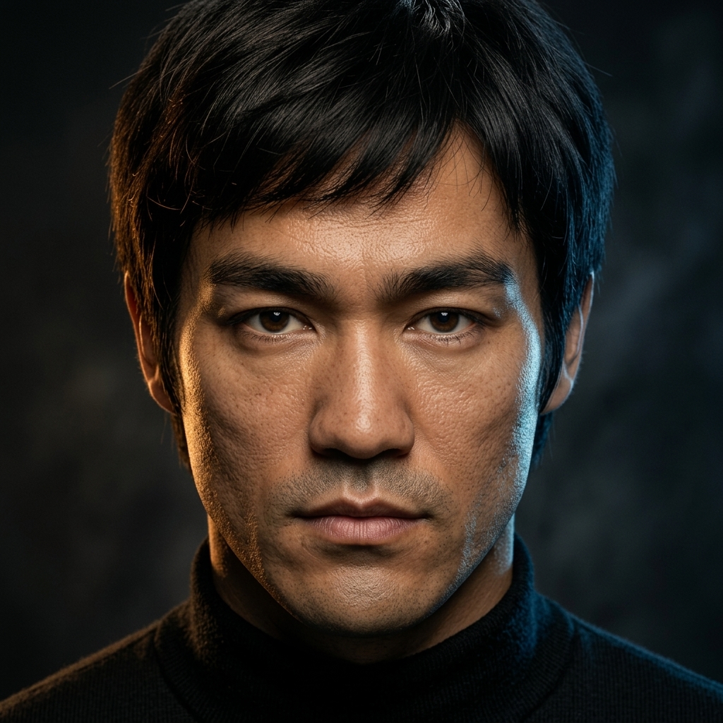 Bruce Lee cinematic portrait โ about this site