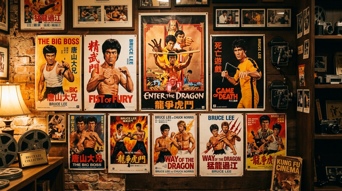 Bruce Lee movie poster collection